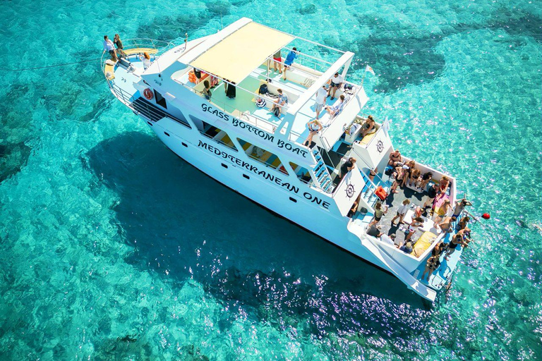 Limassol: Tour di un giorno in autobus e in barca dei Bagni di Afrodite e della Laguna Blu