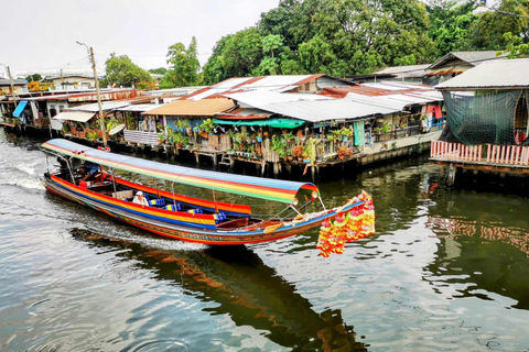 Bangkok: Tour em pequenos grupos pelos canais em um barco de cauda longaBangkok: excursão para grupos pequenos pelos canais em barco Longtail