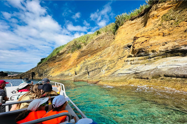 Isola di Faial: Tour unico in barca al vulcano Capelinhos