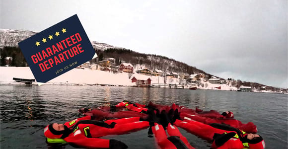 Tromsø: Arctic Fjord Floating in Survival Suit
