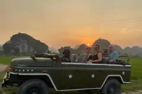 Ninh Binh Sunset Jeep Tour & Hoa Lu Walking Town At Night