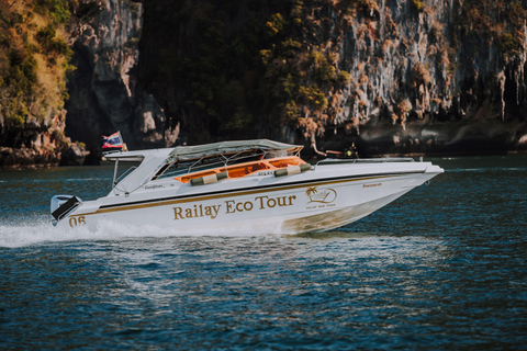 Krabi: Tour privado de lujo en barco rápido por las 4 islasMedio día