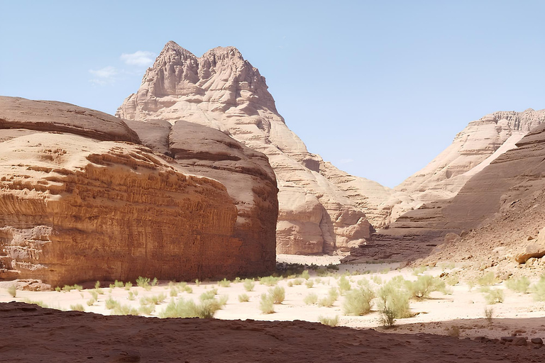 Au départ d&#039;Aqaba : Excursion en 4x4 dans le Wadi Rum et thé au coucher du soleilCircuit en 4x4 et thé au coucher du soleil