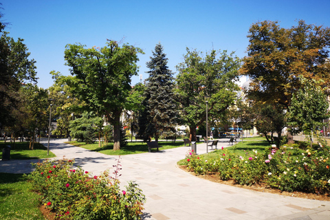 Sofia along its shady streets Sofia along the shady streets