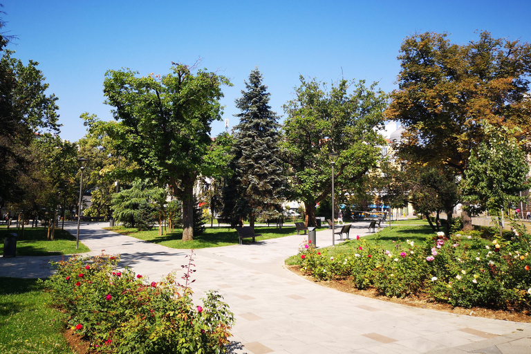 Sofia along its shady streets Sofia along the shady streets