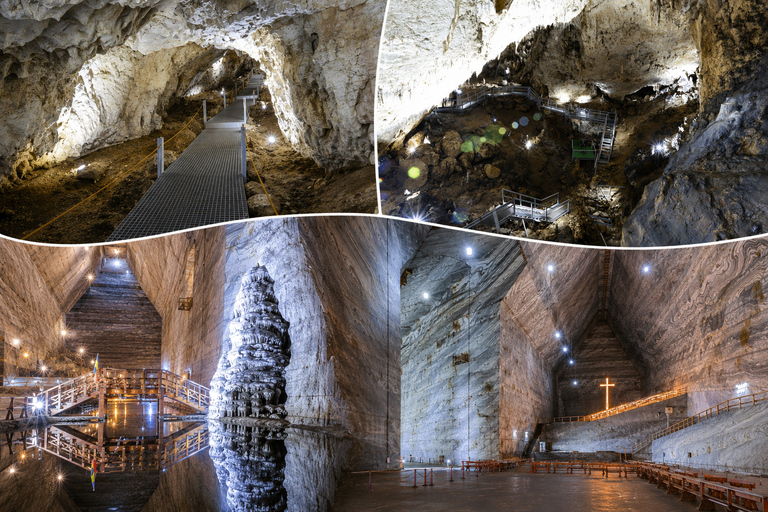 From Brasov: Slanic Salt Mine and Rasnov Cave + Tickets Private Tour – Entry Tickets Included