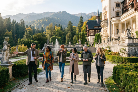 Bucharest: Dracula's Castle, Peles Castle & Brasov Day Trip Audio guide in 24 languages