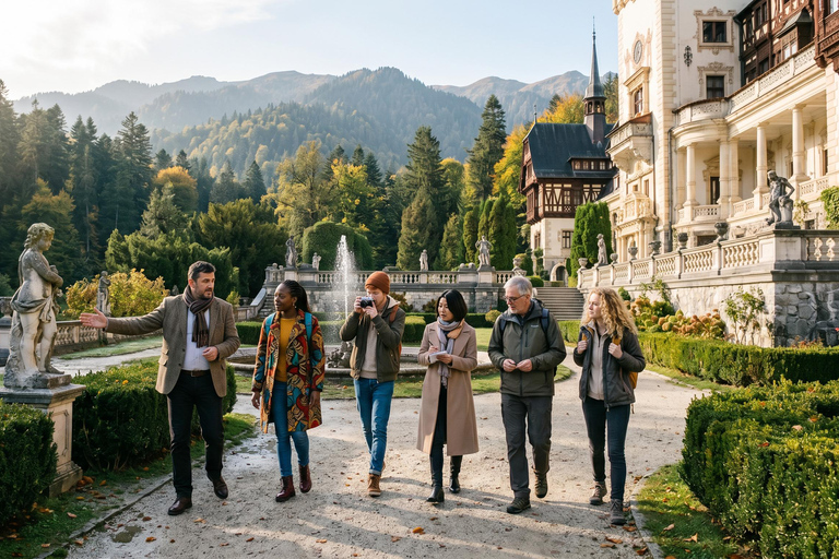 Bucharest: Dracula's Castle, Peles Castle & Brasov Day Trip Audio guide in 24 languages