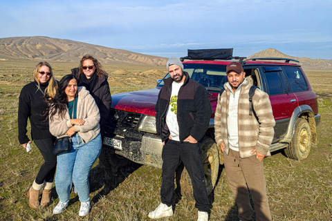 Baku: Off-Road to Gobustan, Mud Volcanoes & Tent Experience Gobustan Safari Tour