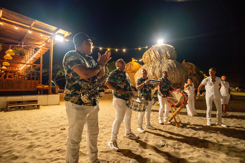 Santa Marta: Sunset White Party Catamaran & Beach Club