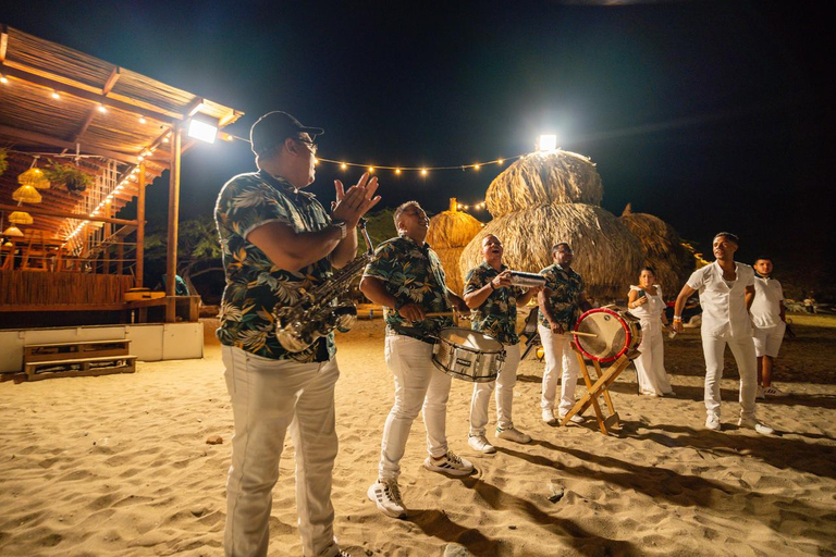 Santa Marta: Sunset White Party Catamaran & Beach Club