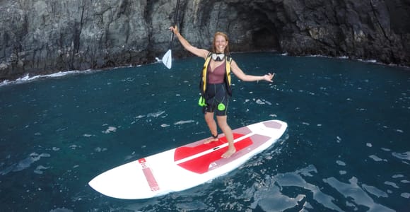 Tenerife: Private Standup Paddle and snorkel lesson with photos included