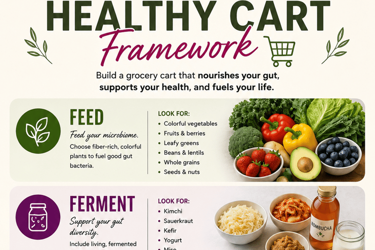 Dallas: Guided Grocery Shopping Tour with Gut Health Coach