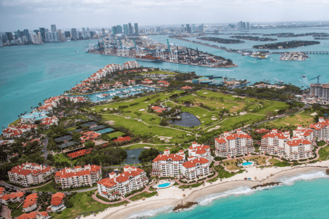 Miami: South Beach: Tour particular de 30 minutos em um helicóptero de luxo