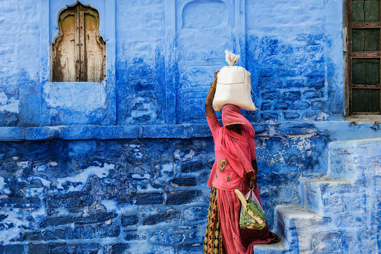 Wycieczka jednodniowa do Jodhpur Ciesz się zachodem słońca podczas safari na wielbłądach