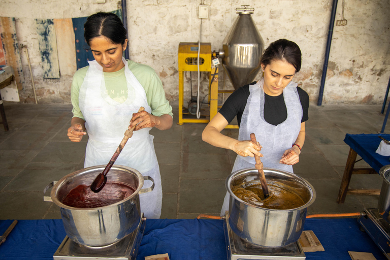 Jaipur: Natürliches Färben, Blockdruck, Tie &amp; Dye Workshop