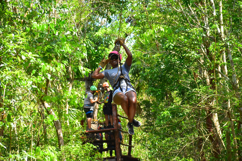 Cancún: Bästa ATV, ziplines och Cenote-simning med lunchDUBBEL ATV FRÅN CANCUN