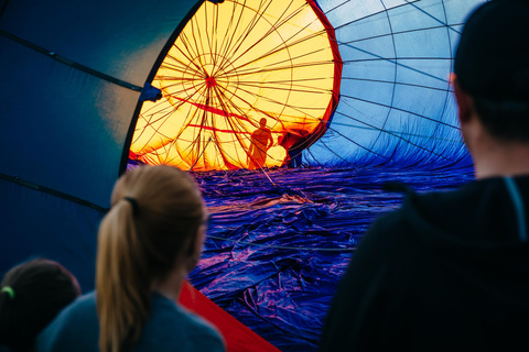 From Prague: Hot Air Balloon Ride with Champagne and Snacks Premium Flight Experience