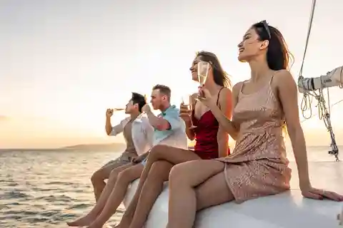 Ayia Napa: Sunset Catamaran Cruise with Snacks & Drinks