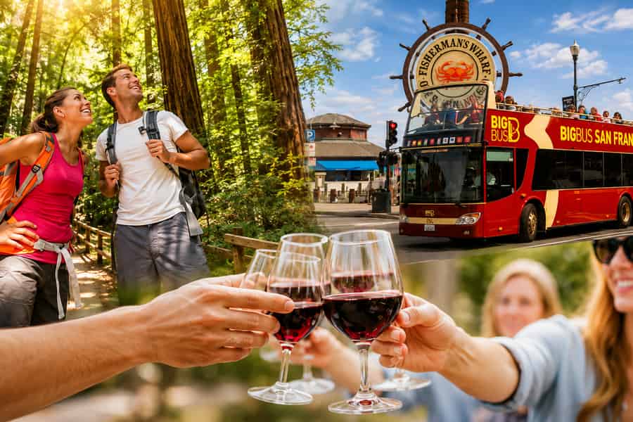 San Francisco: Muir Woods, Weintour & Hop-On/Hop-Off-Bus. Foto: GetYourGuide San Francisco: Muir Woods, Weintour & Hop-On/Hop-Off-Bus. Foto: GetYourGuide