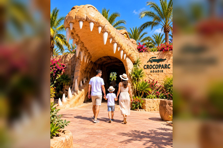 Agadir/Taghazout: Crocoparc Visit W- Entry Ticket & Transfer