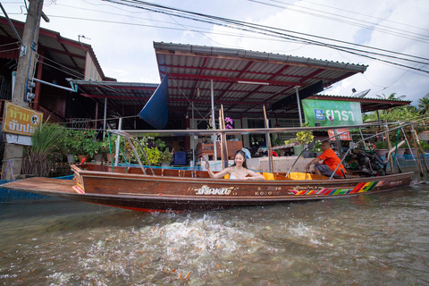 Bangkok : Premium Damnoen Saduak &amp; Railway Market By Food BusSiam Kempinski Hotel Lieu de rendez-vous