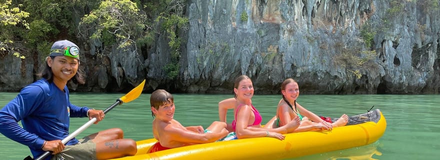 Phuket/Khao Lak : les grottes de la baie de Phang Nga et la lumière dorée du coucher du soleil