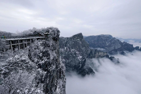 Zhangjiajie Heights: Glass Bridge & Tianmen Light Show