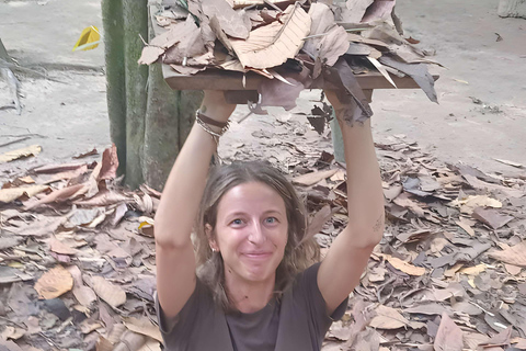 HCMC: Cu Chi Tunnels, Black Virgin Mountain & Cao Dai Temple Cu Chi Tunnels: Half Day Tour by Premium Van max 11