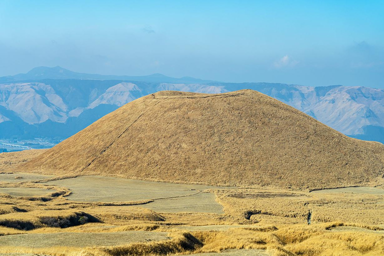 Kyushu Aso Volcano, Aso Boy Scenic Train,Hot Spring Day Tour 11:00AM pickup at Kumamoto Castle