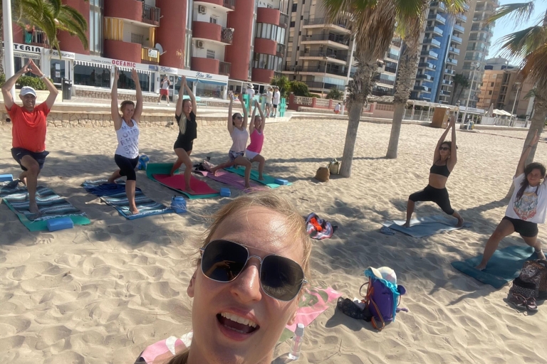 Yoga on the beach San Juan, Alicante
