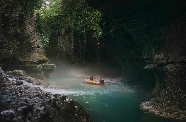 Visit Okatse Falls, Martvili Canyon and Prometheus Cave in Kutaisi