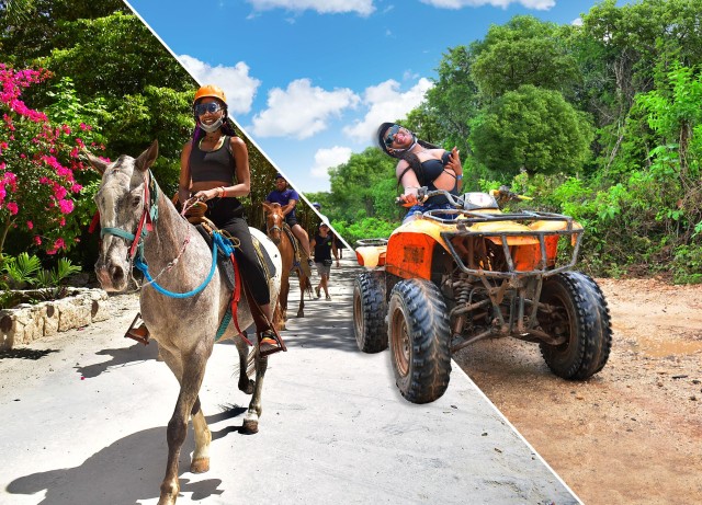 Visit Horseback Riding & ATV Adventure with Ziplines & Cenote in Tulum, Mexico