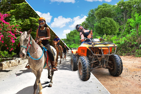 Horseback Riding & ATV Adventure with Ziplines & Cenote Horseback Riding & ATV Single
