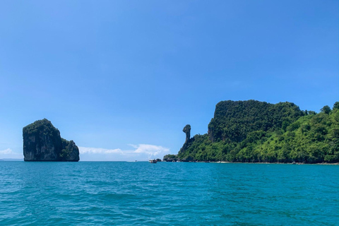 Krabi: Passeio de lancha pelas 4 ilhas e pelo banco de areia de Thale Waek