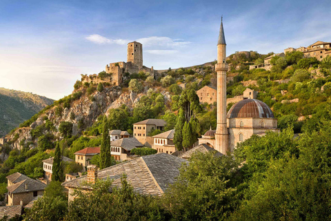 Mostar: Excursión de un día a Počitelj y Hutovo Blato con cocina local