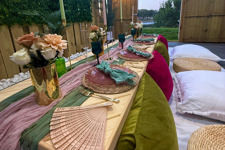 Luksusowy piknik na plaży w pobliżu Miami