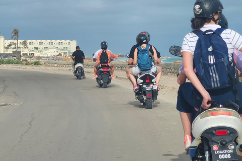 Süd-Djerba mit dem Roller: Olivenbäume, Töpferwaren und SonnenuntergangSüden von Djerba mit dem Roller: Olivenbäume, Töpferwaren und Sonnenuntergang