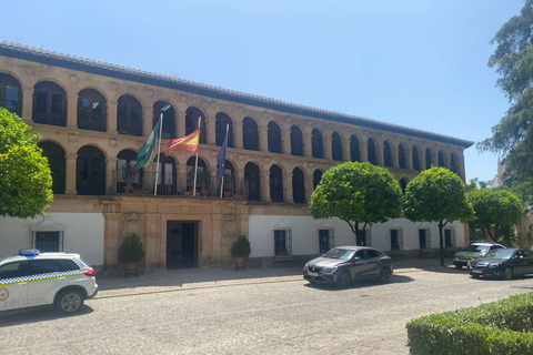 vanaf Estepona: Ronda privé, vervoer, café, stierenvechtarena, tapas, drankjes