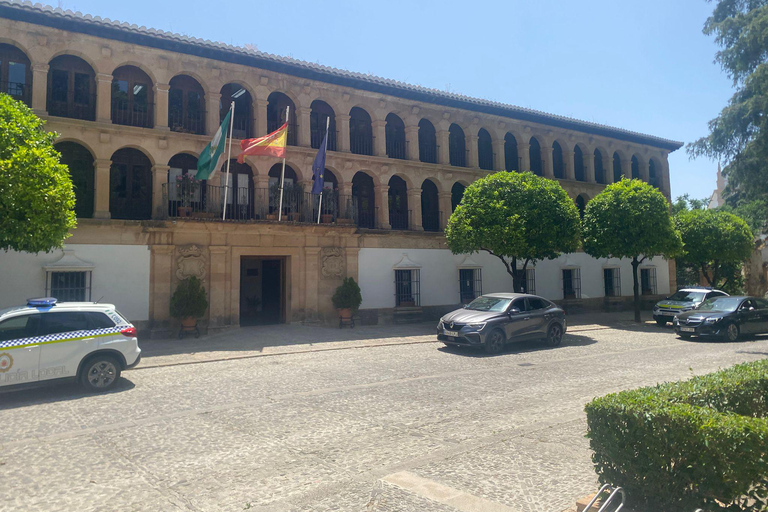 vanaf Estepona: Ronda privé, vervoer, café, stierenvechtarena, tapas, drankjes