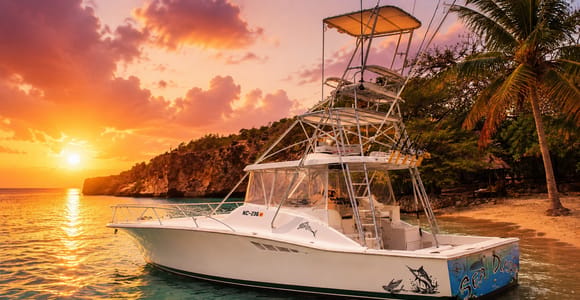 Curaçao: Sunset Yacht Cruise with Tugboat Snorkeling