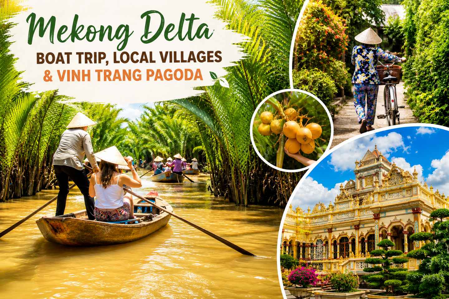Mekong Delta Boat Trip, Local Villages & Vinh Trang Pagoda - Big Group