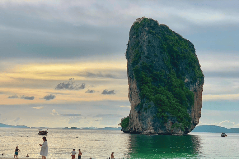Krabi: 7 Islands Sunset Hopping Cruise with BBQ & Plankton Private Longtail Boat Tour
