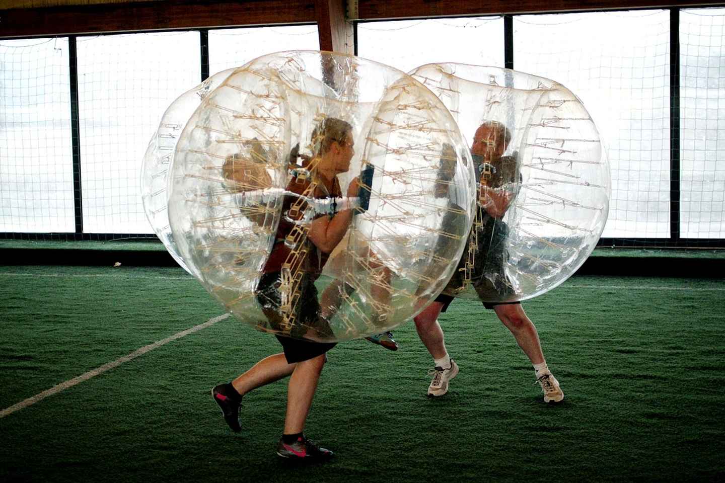 Krakow: 1-hour Bubble Football Game