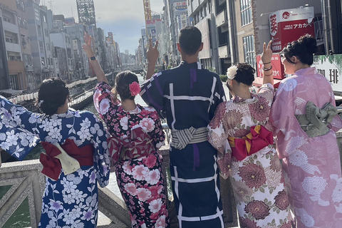 Osaka: Kimono uthyrningsplan för vuxnaKimono hyra 90 minuter plan (för vuxna)
