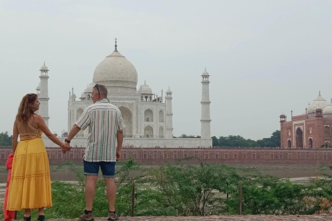 Z Delhi: prywatna wycieczka po Tadż Mahal i forcie AgraSamochód + Przewodnik + Zabytki Bilety
