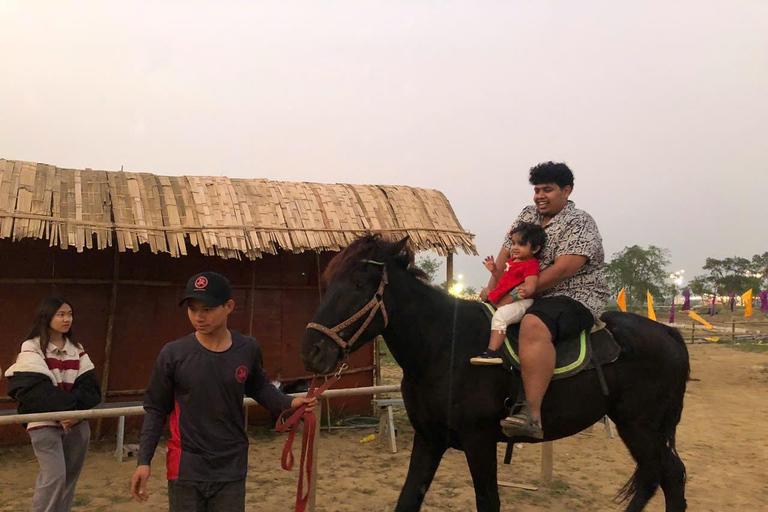 Hanoi: Rainbow Slide & Horse Riding – Small Group Half-day
