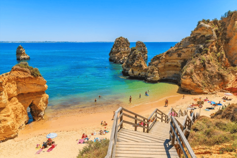 Au départ de Lisbonne : Algarve, grotte marine de Benagil et visite d'une jounée à Lagos