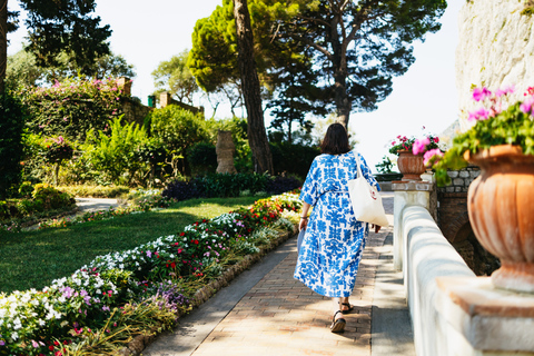 Från Sorrento: Capri guidad båttur och Ieranto naturparkTur med upphämtning