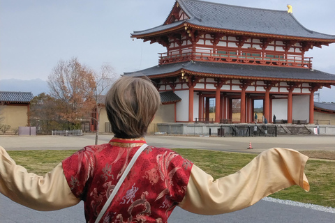 Passeio de bicicleta em Nara Heijyo-Kyo, Patrimônio Mundial da UnescoPasseio de bicicleta em Nara Heijyo-Kyo